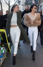 KENDALL JENNER and GIGI HADID Out Shopping in Paris 11/28/2016