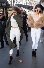 KENDALL JENNER and GIGI HADID Out Shopping in Paris 11/28/2016