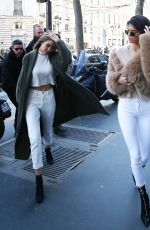KENDALL JENNER and GIGI HADID Out Shopping in Paris 11/28/2016