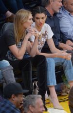 KENDALL JENNER and KARLIE KLOSS at Houston Rockets vs LA Lakers Game in Los Angeles 10/26/2016