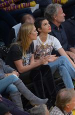 KENDALL JENNER and KARLIE KLOSS at Houston Rockets vs LA Lakers Game in Los Angeles 10/26/2016