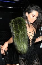 KENDALL JENNER at Birthday Party at Catch LA in West Hollywood 11/02/2016