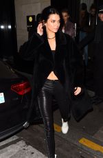 KENDALL JENNER Leaves Her Hotel in Paris 11/28/2016
