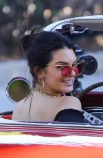 KENDALL JENNER on the Set of a Vogue Interview in Beverly Hills 11/10/2016