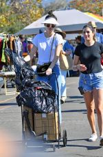 KENDALL JENNER Shopping at Flea Market in Los Angeles 11/13/2016