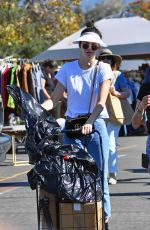 KENDALL JENNER Shopping at Flea Market in Los Angeles 11/13/2016