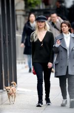 JENNIFER LAWRENCE Walks Her Dog Out in New York 11/03/2016