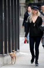 JENNIFER LAWRENCE Walks Her Dog Out in New York 11/03/2016