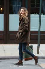 KERI RUSSELL Out and About in New York 11/21/2016