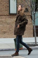 KERI RUSSELL Out and About in New York 11/21/2016
