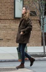 KERI RUSSELL Out and About in New York 11/21/2016