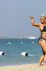 KERRY KATONA in Bikini at a Beach in Abu Dhabi 11/17/2016