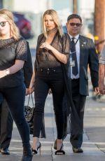 KHLOE KARDASHIAN Arrives at Jimmy Kimmel Live! in Hollywood 11/03/2016