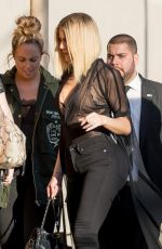 KHLOE KARDASHIAN Arrives at Jimmy Kimmel Live! in Hollywood 11/03/2016