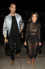 KOURTNEY KARDASHIAN Arrives at Dinner at Catch LA in West Hollywood 11/04/2016