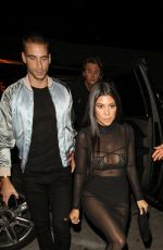 KOURTNEY KARDASHIAN Arrives at Dinner at Catch LA in West Hollywood 11/04/2016
