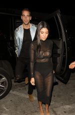 KOURTNEY KARDASHIAN Arrives at Dinner at Catch LA in West Hollywood 11/04/2016