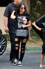 KOURTNEY KARDASHIAN in Ripped Out in Woodland Hills 11/15/2016