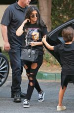 KOURTNEY KARDASHIAN in Ripped Out in Woodland Hills 11/15/2016