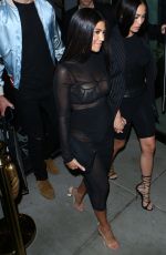KOURTNEY KARDASHIAN Nigt Out in Hollywood 11/04/2016