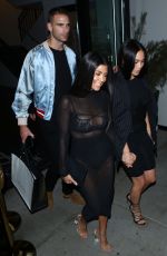 KOURTNEY KARDASHIAN Nigt Out in Hollywood 11/04/2016