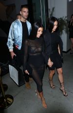 KOURTNEY KARDASHIAN Nigt Out in Hollywood 11/04/2016
