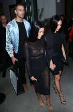 KOURTNEY KARDASHIAN Nigt Out in Hollywood 11/04/2016