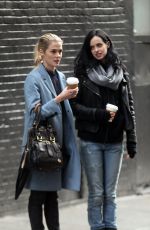 KRYSTEN RITTER on the sSet of Jessica Jones in New York 11/15/2016
