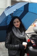 KRYSTEN RITTER on the sSet of Jessica Jones in New York 11/15/2016