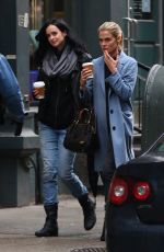 KRYSTEN RITTER on the sSet of Jessica Jones in New York 11/15/2016