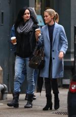 KRYSTEN RITTER on the sSet of Jessica Jones in New York 11/15/2016