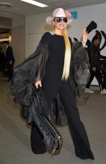 LADY GAGA Arrives at Narita Airport in Tokyo 11/01/2016