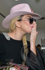 LADY GAGA Arrives at Narita Airport in Tokyo 11/01/2016