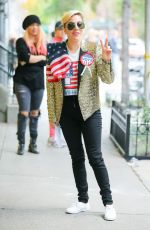 LADY GAGA Arrives to Vote in New York 08/11/2016