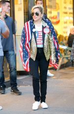 LADY GAGA Arrives to Vote in New York 08/11/2016