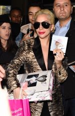 LADY GAGA at CDG Airport in Paris 11/27/2016