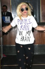 LADY GAGA Leaves Her Hotel in New York 11/10/2016