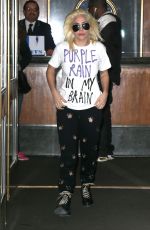 LADY GAGA Leaves Her Hotel in New York 11/10/2016