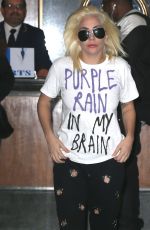 LADY GAGA Leaves Her Hotel in New York 11/10/2016