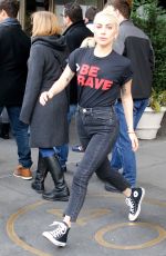 LADY GAGA Leaving Her Apartment in New York 11/25/2016