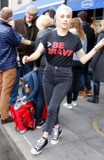 LADY GAGA Leaving Her Apartment in New York 11/25/2016