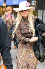 LADY GAGA Out on Thanksgiving Day in New York 11/24/2016
