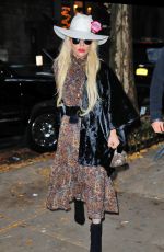 LADY GAGA Out on Thanksgiving Day in New York 11/24/2016