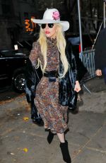 LADY GAGA Out on Thanksgiving Day in New York 11/24/2016