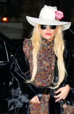 LADY GAGA Out on Thanksgiving Day in New York 11/24/2016