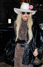 LADY GAGA Out on Thanksgiving Day in New York 11/24/2016