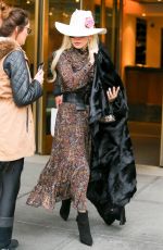 LADY GAGA Out on Thanksgiving Day in New York 11/24/2016
