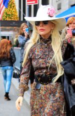 LADY GAGA Out on Thanksgiving Day in New York 11/24/2016
