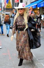 LADY GAGA Out on Thanksgiving Day in New York 11/24/2016