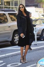LAIS RIBEIRO Arrives at Victoria’s Secret Fashion Show Fittings in New York 10/31/2016